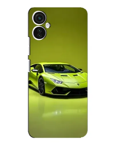 Чохол для TECNO Spark 9 Pro з картинкою «Салатовий Lamborghini Huracan»