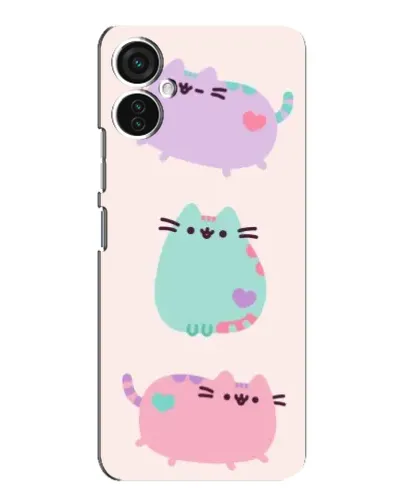 Чехол для TECNO Spark 9 Pro с картинкой «Pusheen трио»