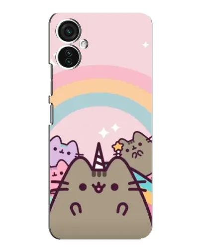 Чехол для TECNO Spark 9 Pro с картинкой «Единорог Pusheen»