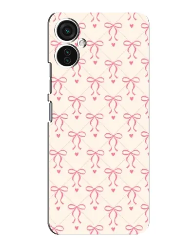 Чехол для TECNO Spark 9 Pro с картинкой «Розовые бантики Coquette»