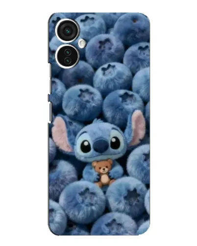 Чехол для TECNO Spark 9 Pro с картинкой «Стич и голубика»