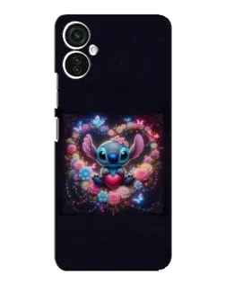Чехол для TECNO Spark 9 Pro с картинкой «Stitch в цветах» Чехол для TECNO Spark 9 Pro с картинкой «Stitch в цветах»