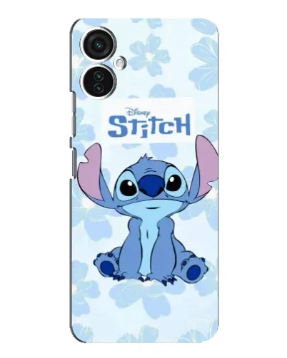 Чехол для TECNO Spark 9 Pro с картинкой «Stitch среди цветов»