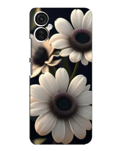 Чохол для TECNO Spark 9 Pro з картинкою «Білі маргаритки макро»