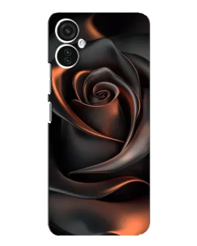Чохол для TECNO Spark 9 Pro з картинкою «Шовкова чорна троянда»