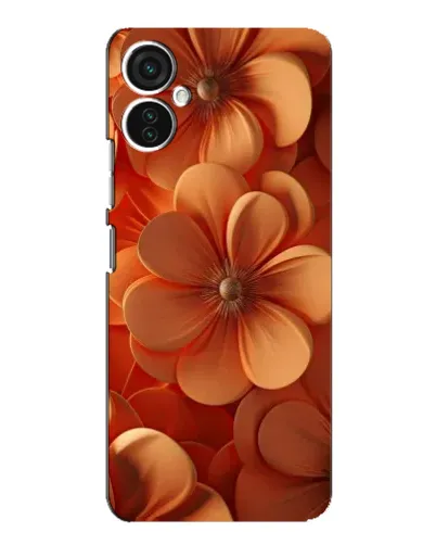 Чохол для TECNO Spark 9 Pro з картинкою «Помаранчева макро квітка»