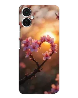 Чохол для TECNO Spark 9 Pro з картинкою «Рожевий цвіт сердечко на тлі заходу» Чохол для TECNO Spark 9 Pro з картинкою «Рожевий цвіт сердечко на тлі заходу»