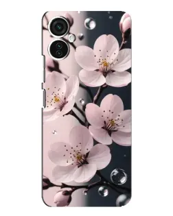 Чохол для TECNO Spark 9 Pro з картинкою «Ніжня сакура та краплі» Чохол для TECNO Spark 9 Pro з картинкою «Ніжня сакура та краплі»