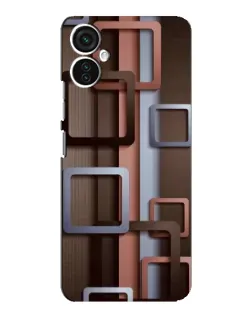 Чохол для TECNO Spark 9 Pro з картинкою «Коричневі об'ємні квадрати» Чохол для TECNO Spark 9 Pro з картинкою «Коричневі об'ємні квадрати»