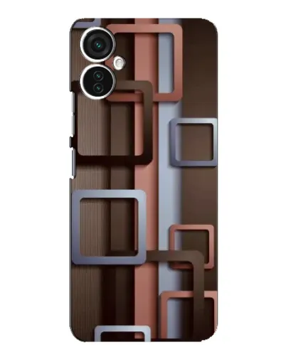 Чохол для TECNO Spark 9 Pro з картинкою «Коричневі об'ємні квадрати» Чохол для TECNO Spark 9 Pro з картинкою «Коричневі об'ємні квадрати»