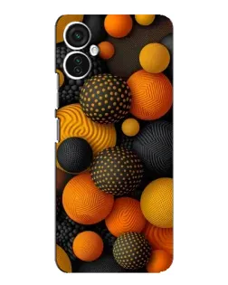 Чохол для TECNO Spark 9 Pro з картинкою «Об'ємні помаранчеві сфери»