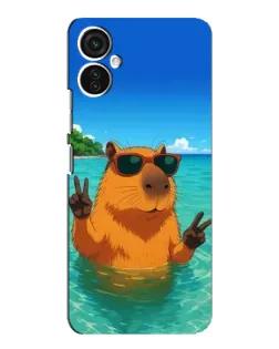 Чохол для TECNO Spark 9 Pro з картинкою «Морська капібара»