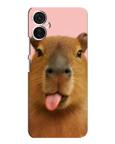 Чохол для TECNO Spark 9 Pro з картинкою «Капібара з язиком»