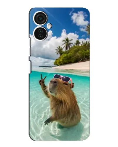 Чохол для TECNO Spark 9 Pro з картинкою «Капібара на морі»