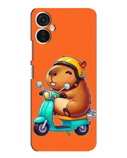 Чохол для TECNO Spark 9 Pro з картинкою «Капібара на скутері»