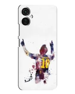Чехол для TECNO Spark 9 Pro с картинкой «Акварельный Месси Барселона»