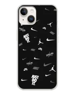 Чохол для TECNO Spark Go 1 з картинкою «Nike Black Pattern»