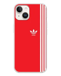 Чехол для TECNO Spark Go 1 с картинкой «Красный минимализм Adidas»