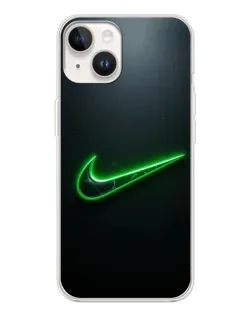 Чехол для TECNO Spark Go 1 с картинкой «Неоновый контур Nike»