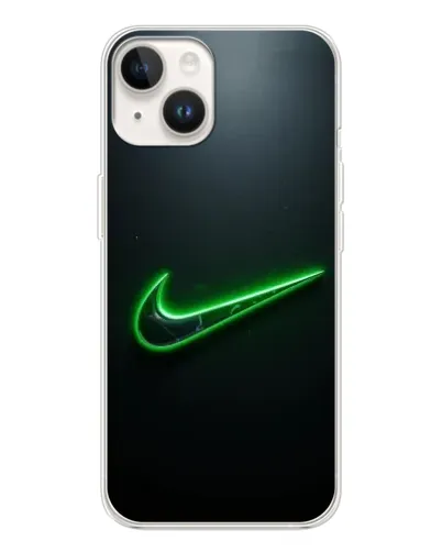 Чехол для TECNO Spark Go 1 с картинкой «Неоновый контур Nike»