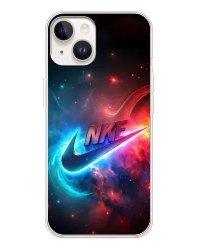 Чехол для TECNO Spark Go 1 с картинкой «Огненный логотип Nike»