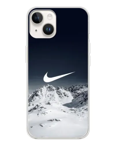 Чехол для TECNO Spark Go 1 с картинкой «Nike — зимние горы»