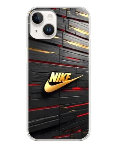 Чехол для TECNO Spark Go 1 с картинкой «Золотой Nike на металле»