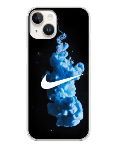 Чехол для TECNO Spark Go 1 с картинкой «Nike и синий дым»
