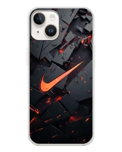 Чехол для TECNO Spark Go 1 с картинкой «Nike — эффект разломов»