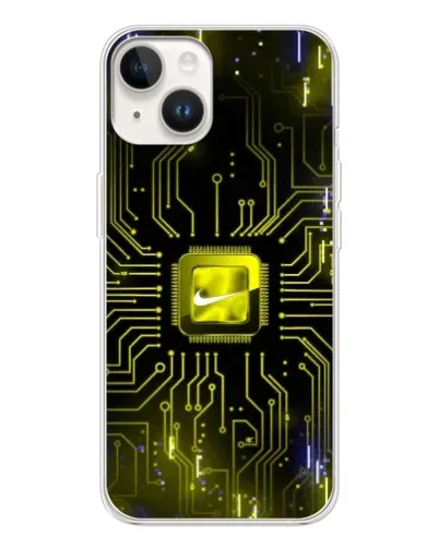 Чехол для TECNO Spark Go 1 с картинкой «Nike — золотая искра»