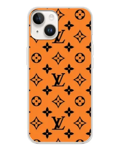 Чохол для TECNO Spark Go 1 з картинкою «Помаранчевий стиль LV»
