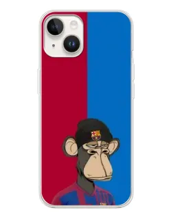 Чехол для TECNO Spark Go 1 с картинкой «Bored Ape — фанат Барсы»