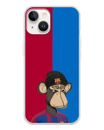 Чехол для TECNO Spark Go 1 с картинкой «Bored Ape — фанат Барсы»