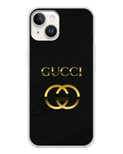 Чохол для TECNO Spark Go 1 з картинкою «Золотий логотип Gucci»