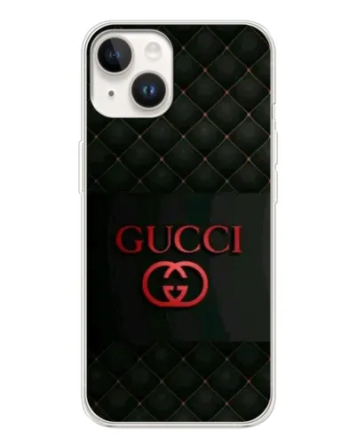 Чохол для TECNO Spark Go 1 з картинкою «Gucci — стьобаний чорний»