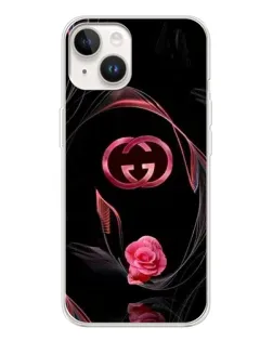 Чохол для TECNO Spark Go 1 з картинкою «Gucci — неонова троянда»