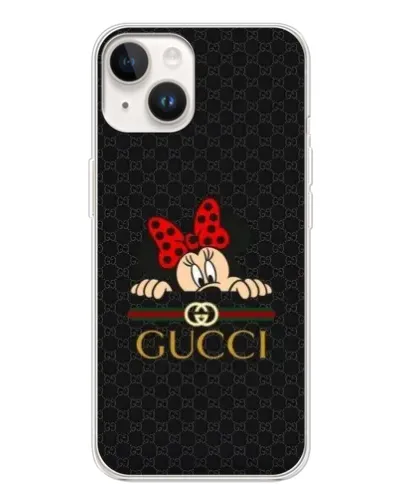 Чохол для TECNO Spark Go 1 з картинкою «Мінні Маус Gucci — чорний»