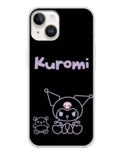 Чехол для TECNO Spark Go 1 с картинкой «Kuromi — черный минимализм»