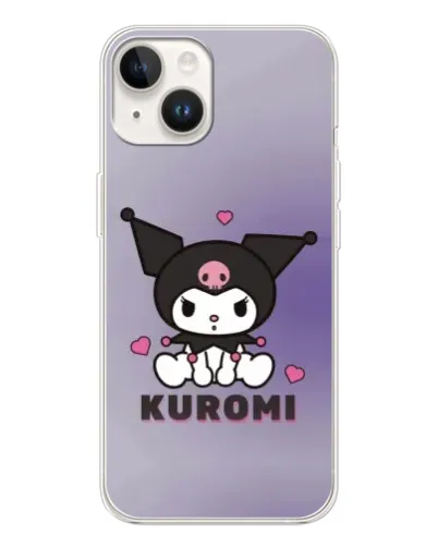 Чехол для TECNO Spark Go 1 с картинкой «Kuromi — фиолетовый арт»
