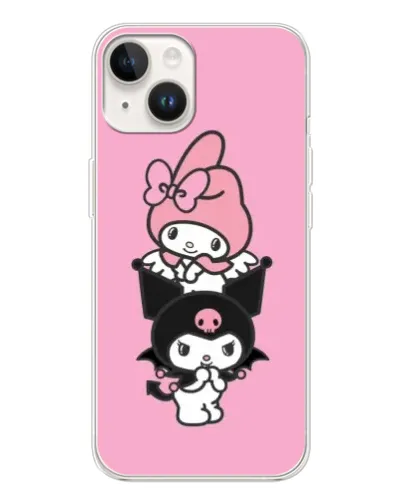 Чехол для TECNO Spark Go 1 с картинкой «Трио My Melody и Kuromi»