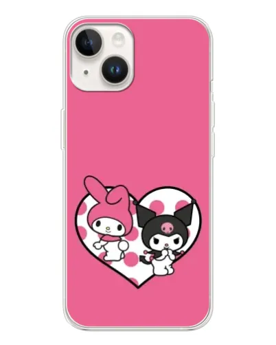 Чехол для TECNO Spark Go 1 с картинкой «Kuromi и My Melody»