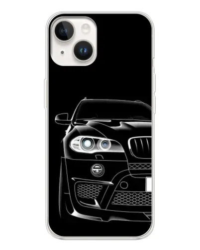 Чохол для TECNO Spark Go 1 з картинкою «Темний силует BMW»