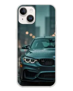 Чохол для TECNO Spark Go 1 з картинкою «BMW у вогнях міста»