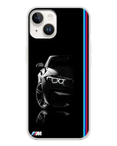 Чохол для TECNO Spark Go 1 з картинкою «Силует BMW в темряві»