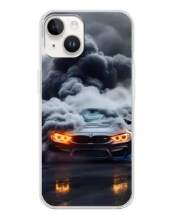 Чохол для TECNO Spark Go 1 з картинкою «BMW у диму»