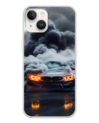 Чохол для TECNO Spark Go 1 з картинкою «BMW у диму»