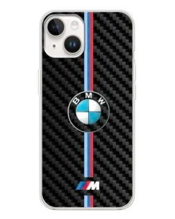 Чохол для TECNO Spark Go 1 з картинкою «Емблема BMW та карбон»