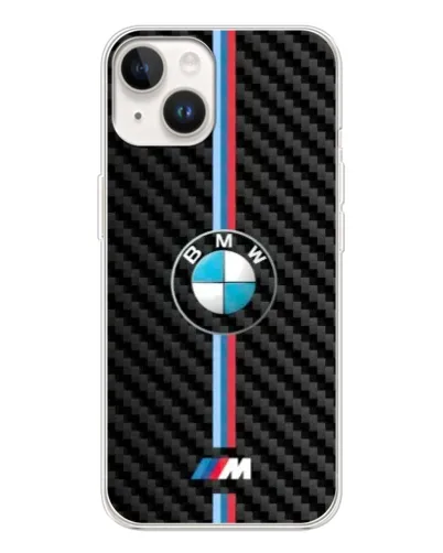 Чохол для TECNO Spark Go 1 з картинкою «Емблема BMW та карбон»