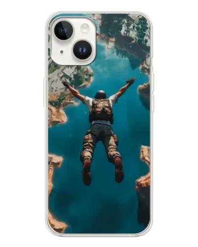 Чехол для TECNO Spark Go 1 с картинкой «PUBG — свободное падение»