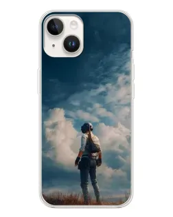 Чехол для TECNO Spark Go 1 с картинкой «Герой PUBG на скале»